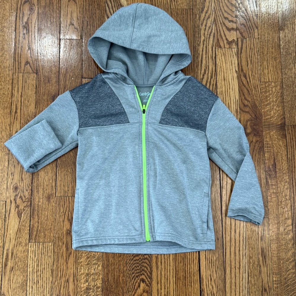 Cat & Jack Gray zip up - 5T